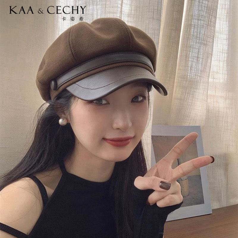 KAACECHY帽子女款八角帽贝雷帽百搭大牌复古英伦风大小头围鸭舌帽,服饰配件/皮带/帽子/围巾,帽子,淘宝优惠券,粉丝福利购,淘宝优惠卷