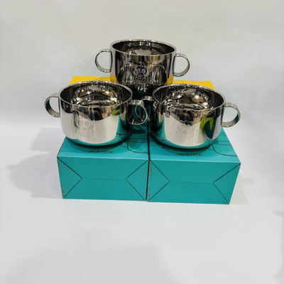 米斯Mies316L儿童夺冠不锈钢双耳碗双层防烫不锈钢儿童碗