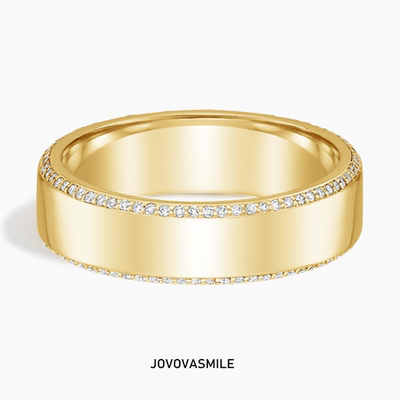 婚戒镶嵌培育钻对戒定制戒指