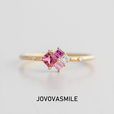 宝石戒指JOVOVASMILE公主切女士
