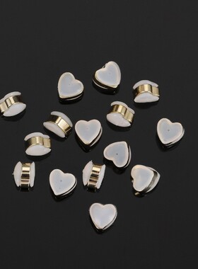 黄金足金加粗款耳钉后塞硅胶防掉塞子耳帽耳塞配件镀18K耳环耳堵