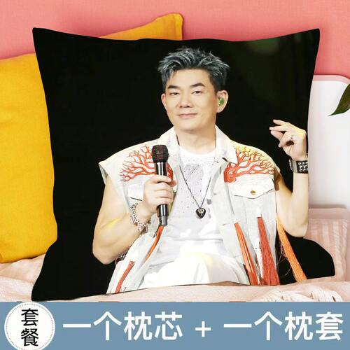 任贤齐抱枕演唱会周边生日礼物明星玩偶车载靠垫办公室定制含枕芯