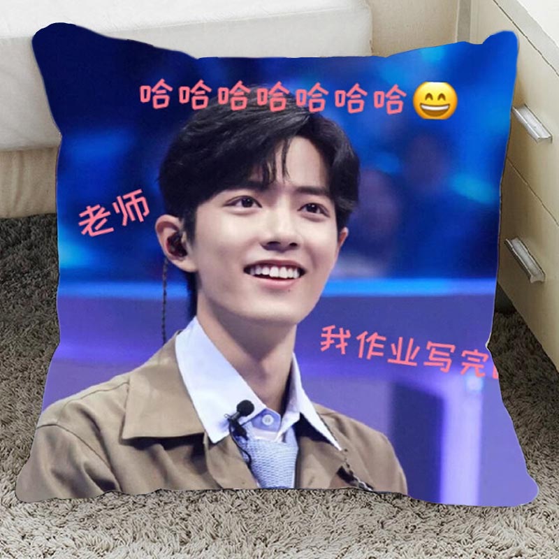 博君一肖抱枕靠垫生日礼物