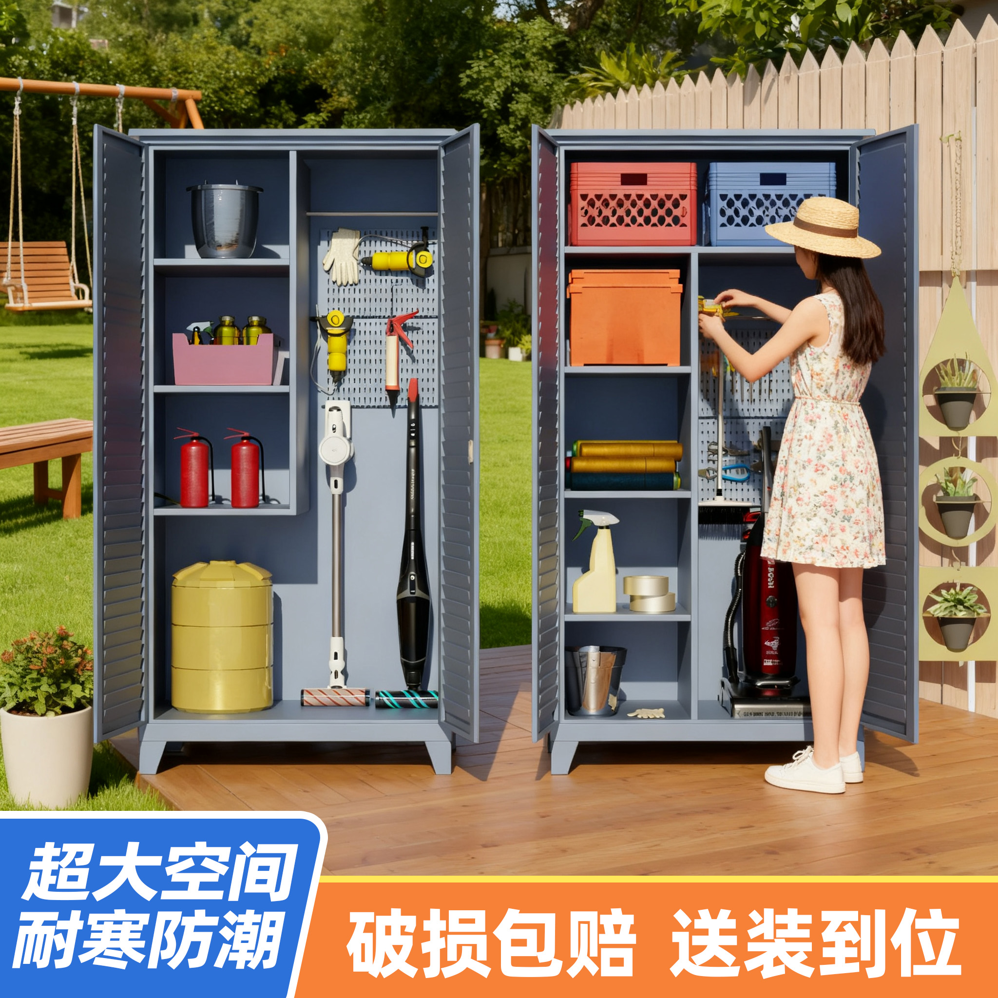 百叶门户外防水防晒清洁柜