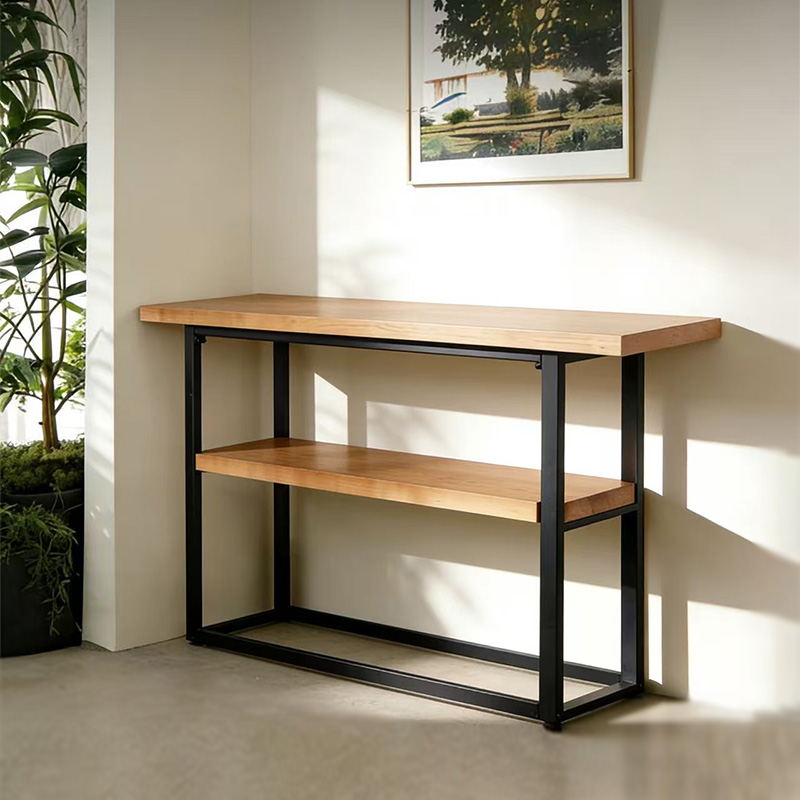 实木长条玄关桌窄边靠墙桌子