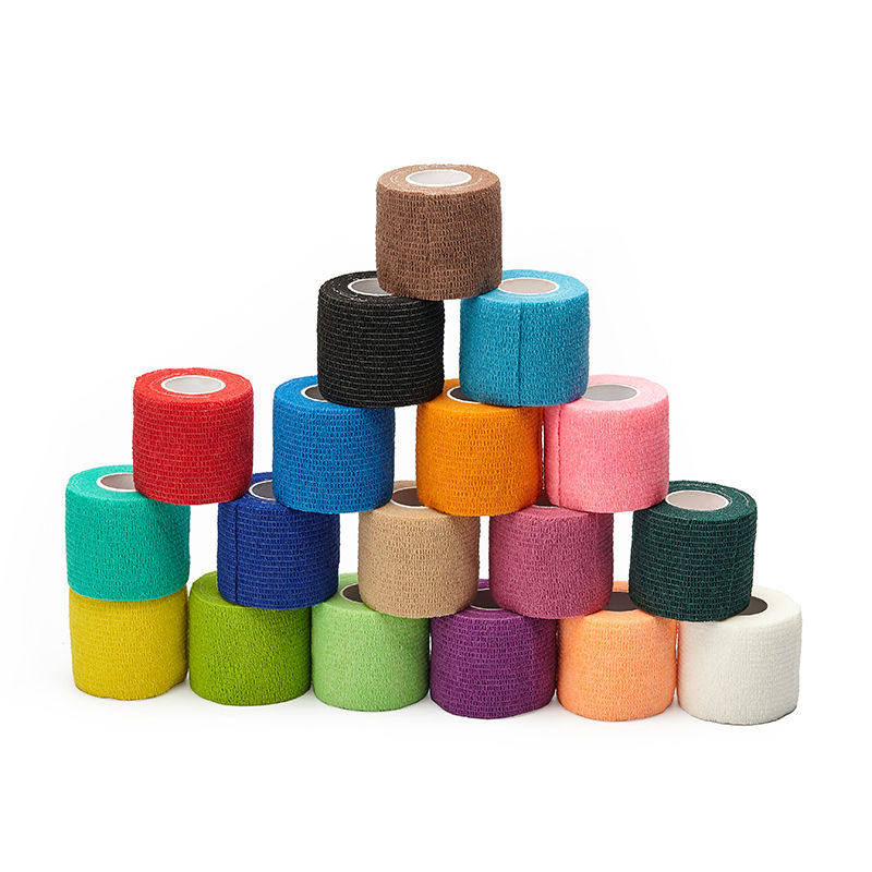 足球自粘弹性绷带运动固定加压伤口包扎医疗弹力胶带膝肘踝足篮球