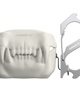 808FC原创虎牙Airpodspro2苹果耳机壳硅胶保护套airpods3小众耳机壳pro兼容type-c接口适配2023新款代保护壳