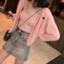 SIXONE2019 hè mới eo cao màu sáng túi retro hip gợi cảm một từ ngắn váy denim váy - Váy chân váy dài cho người lùn