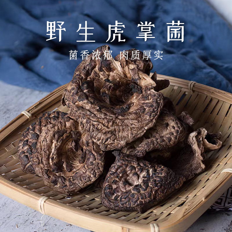 黑虎掌菌干货整朵菇形