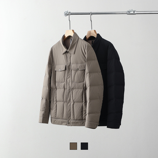 品P订单板正笔挺 外贸工厂商务休闲系列男装翻领羽绒服外套秋冬潮