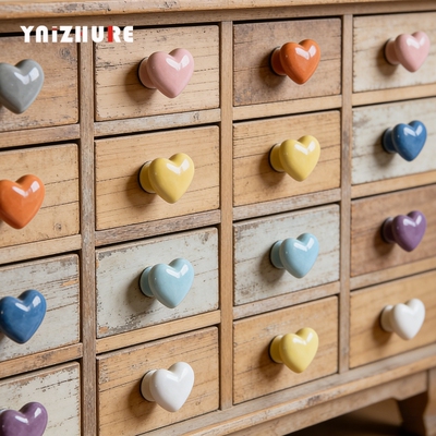 单孔陶瓷抽屉橱柜门北欧环保拉手