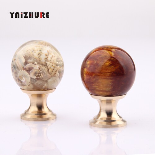YNIZHURE单孔树脂黄铜抽屉拉手