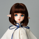 初恋跳跳糖bjd DDMDD1 4叶罗丽梨花头修脸假发假毛短发 V社