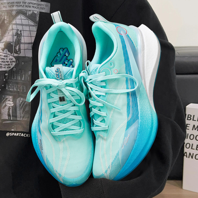 李宁赤兔8PRO轻便高回弹竞速训练跑步鞋男款2025冬季新款加厚跑鞋