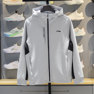 李宁风衣男子2025秋季新款时尚潮流系列百搭运动休闲舒适无帽外套