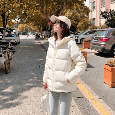 李宁鸭绒短款羽绒服女款2025冬季新款防泼水保暖潮流连帽夹克外套