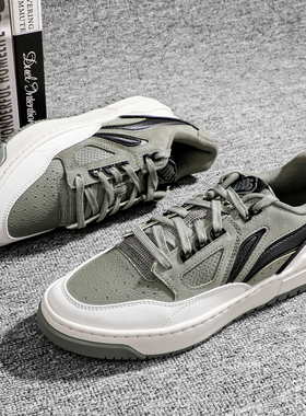 李宁板鞋男款2025春季新款经典时尚回弹耐磨休闲鞋运动鞋ABCV007