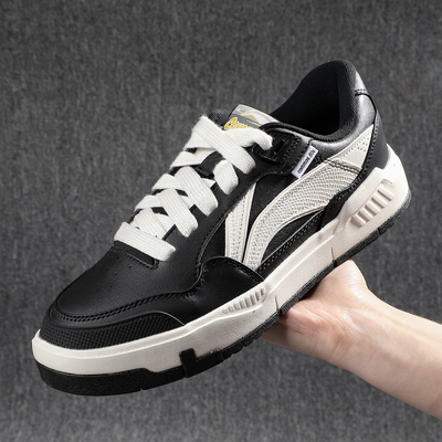 李宁板鞋男款2025秋季COMMON 80S新款软底减震低帮运动鞋AGCU157