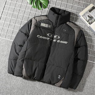 外套 LPL联名系列保暖立体裁剪宽松鸭绒短羽绒服男2026新款 李宁