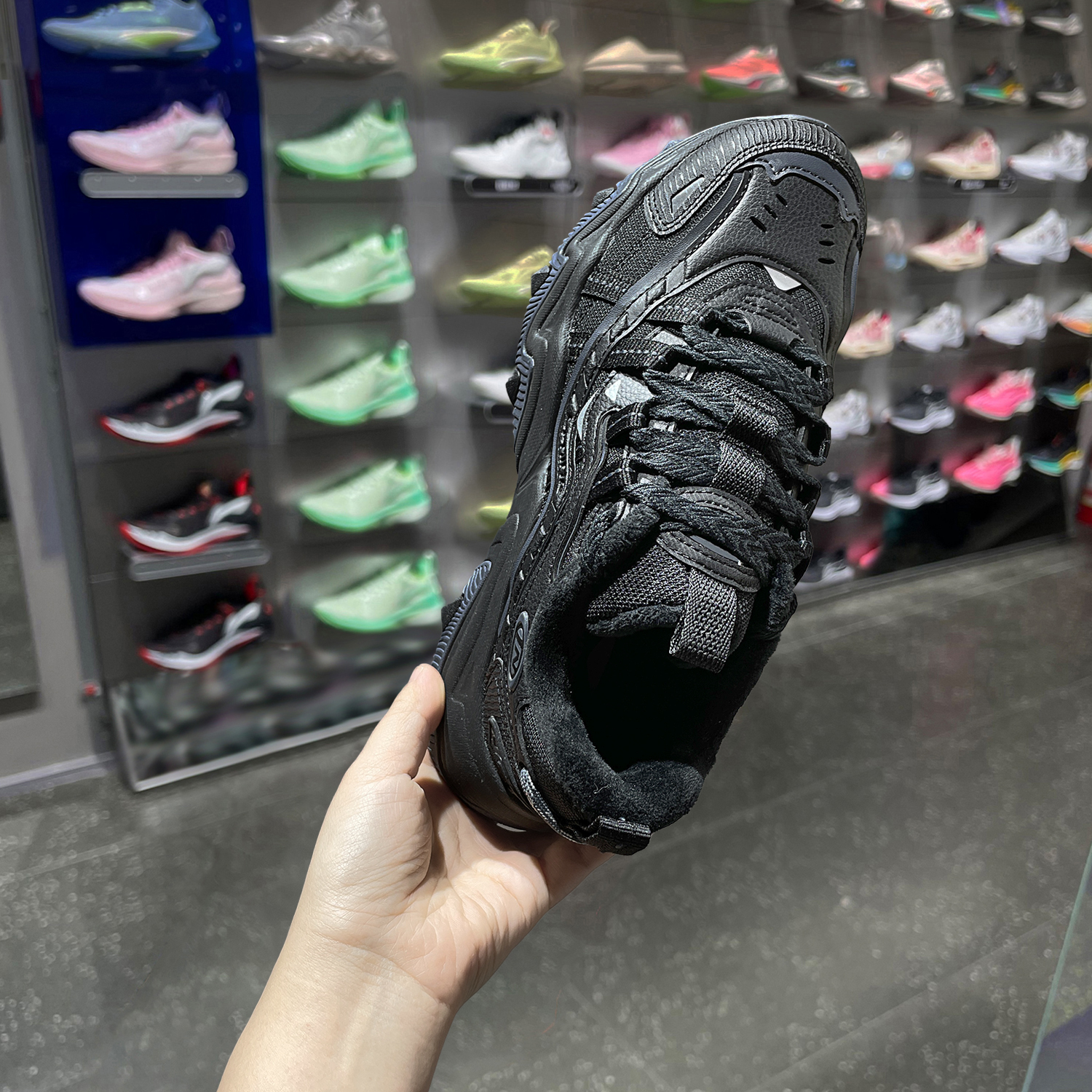 李宁加绒休闲鞋猫爪LITE