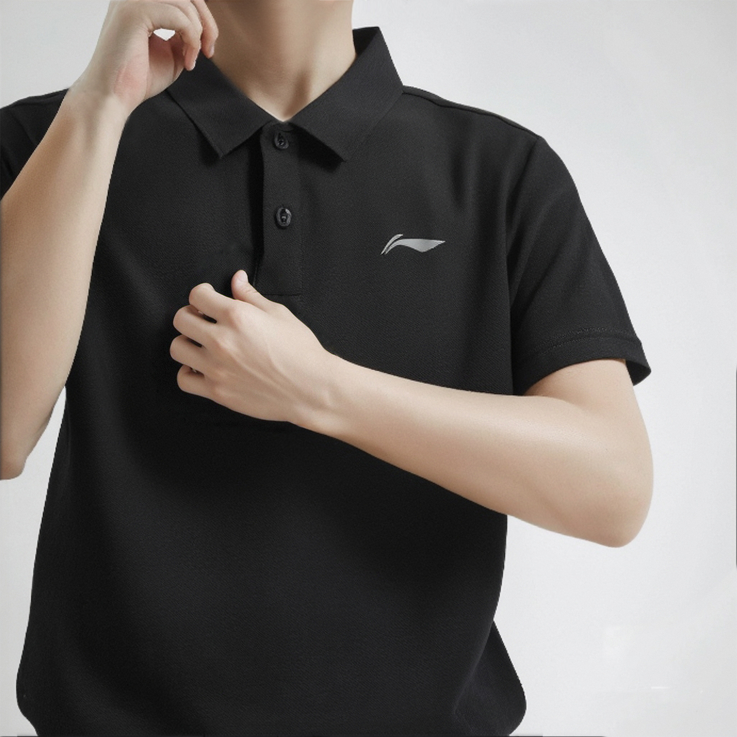 李宁polo衫短袖男款2025夏季新品男子宽松休闲半袖透气男APLU117
