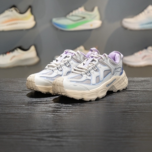 李宁林影运动鞋女款2026春季新款女士跑步经典休闲鞋老爹鞋女鞋子
