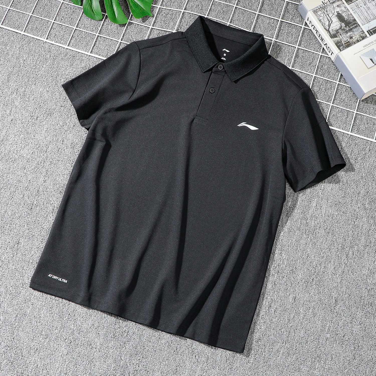 李宁短袖POLO衫男子2025夏季新款训练健身速干翻领运动服APLV287