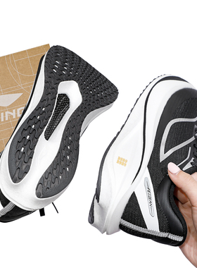 李宁2025冬男子飞电5CHALLENGER透气舒适时尚潮流竞速运动跑步鞋