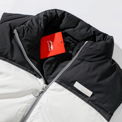 李宁羽绒马甲男款2024冬