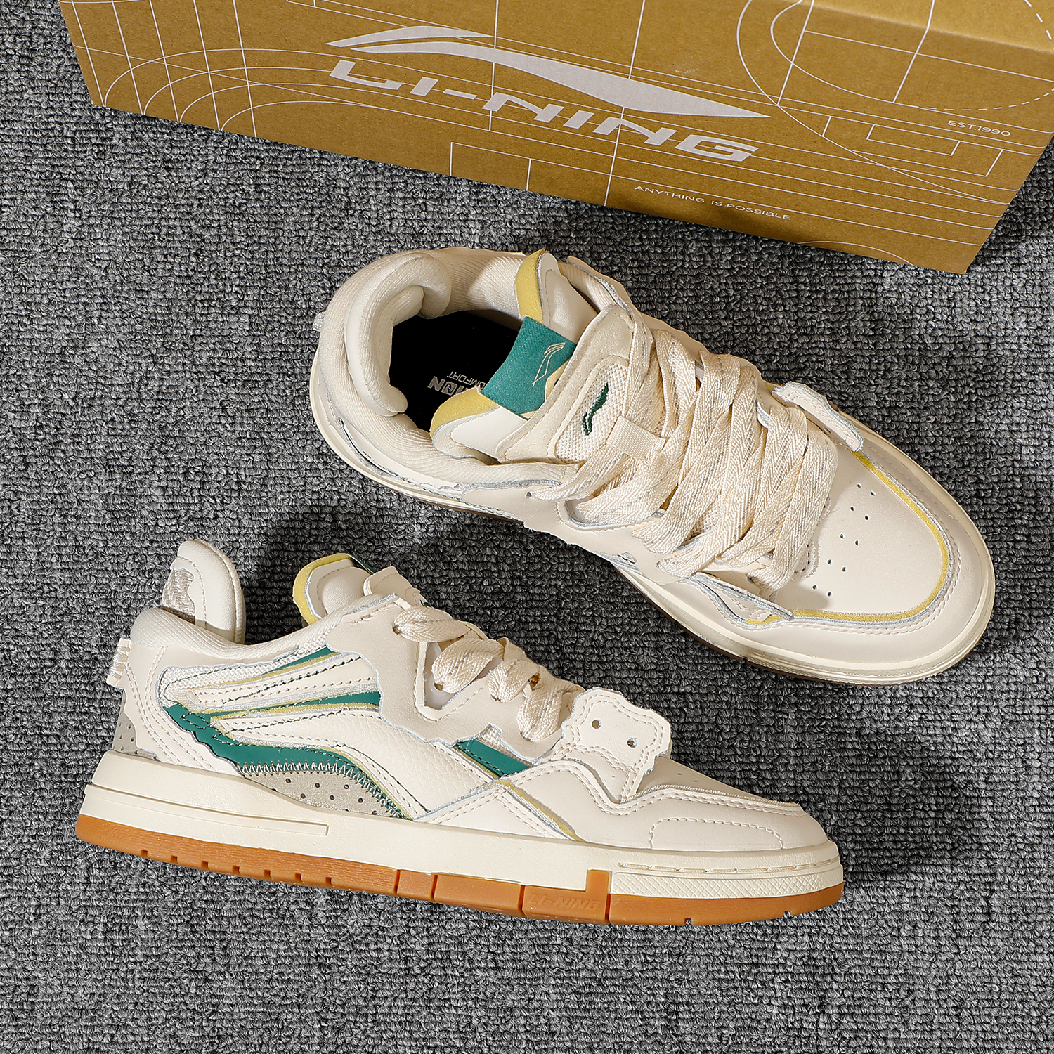 李宁板鞋高帮PRO特别故事版本女舒适软弹滑板文化鞋运动鞋休闲鞋