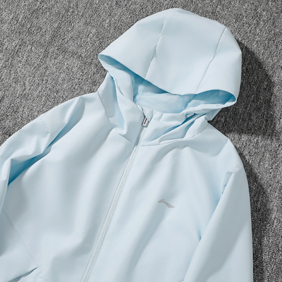 李宁运动风衣女款2025春季新款健身宽松连帽开衫外套上衣AFDV062