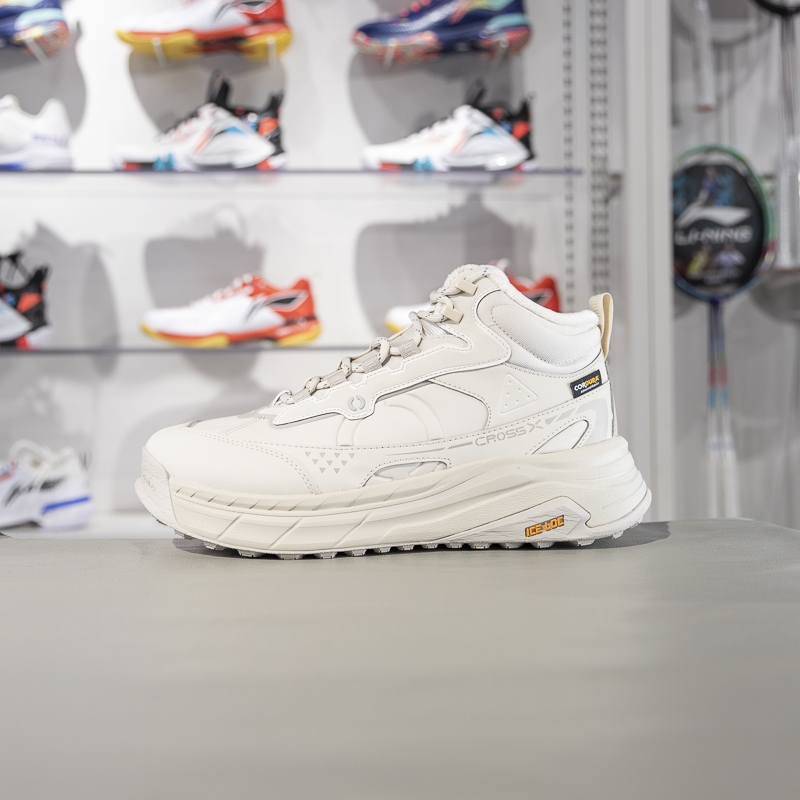 李宁星途2加绒保暖中帮潮流休闲鞋男女款2025冬季新款防滑运动鞋