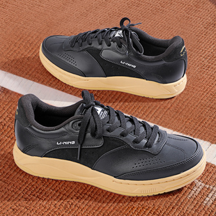 李宁男款舒适软弹板鞋经典休闲鞋2025冬季新款和光百搭软底运动鞋