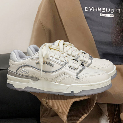 李宁001 BTC 3复古休闲鞋男女款2025秋季新款时尚潮流运动板鞋子