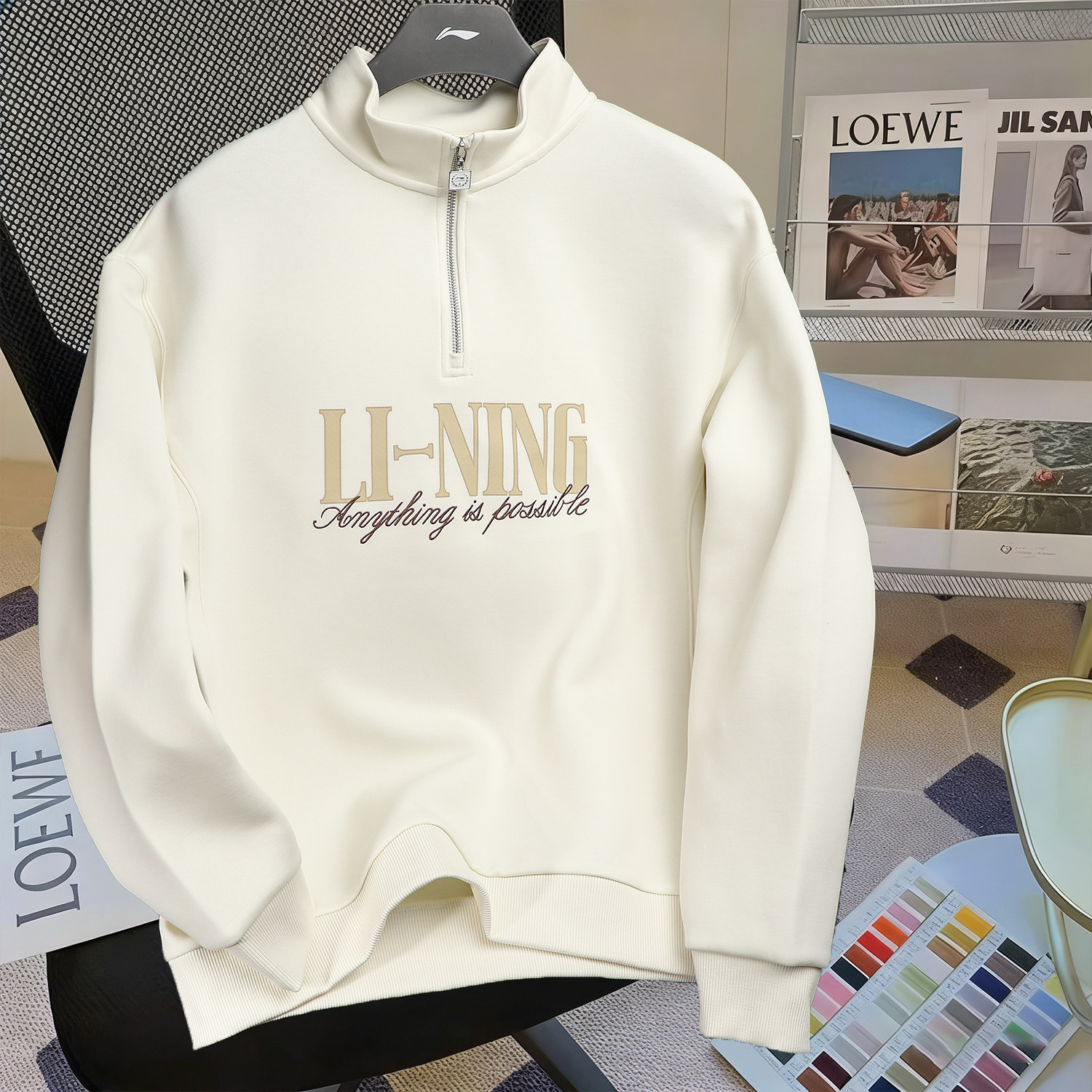 李宁运动潮流系列吸汗舒适宽松卫衣男2026春季新款半开衫百搭套头,运动服/休闲服装,运动卫衣/套头衫,淘宝优惠券,粉丝福利购,淘宝优惠卷