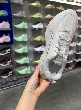 李宁跑步鞋女款2024冬季新款轻便减震低帮耐磨慢跑运动鞋AGLU244