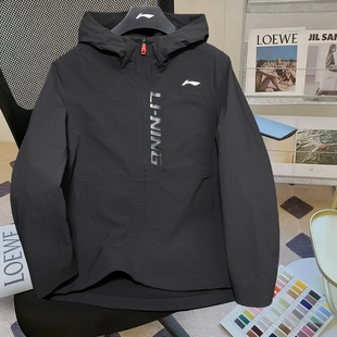 李宁外套男款2026春季新款男士运动跑步防风软壳休闲夹克连帽外套