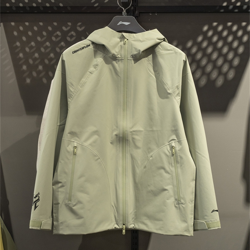 李宁冲锋衣男款2025春季新款防风防泼水休闲运动外套夹克AEMV005