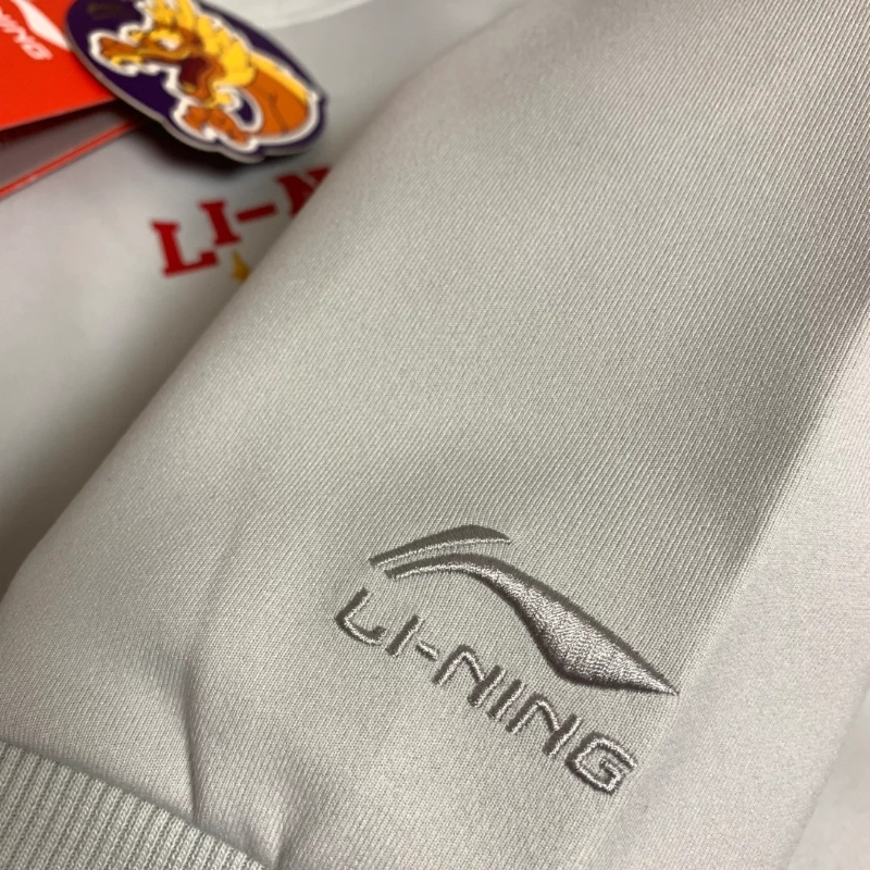 李宁日进斗金红色卫衣套头男款2025蛇年新年款女士套头衫外套毛衣