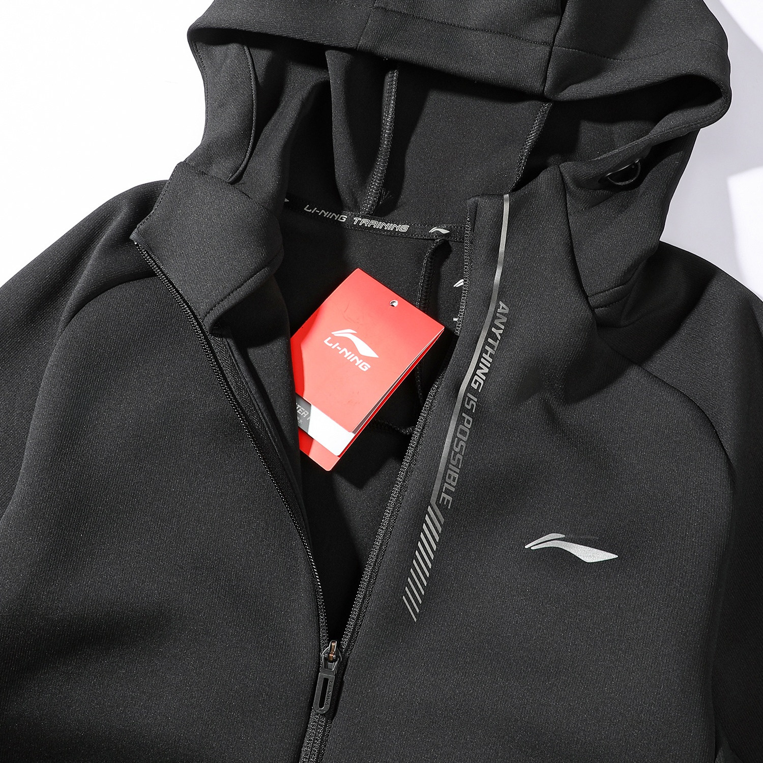 李宁外套男款2026春季新款男士运动宽松保暖跑步休闲开衫连帽卫衣
