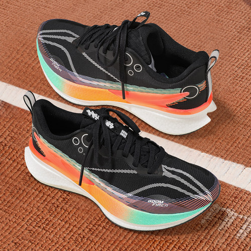 李宁赤兔8PRO反光轻量高回弹竞速跑鞋男款2025冬季新款加厚跑步鞋