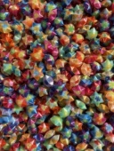 折好 塑料双色六角星吸管星星成品纯手工折叠幸运星生日情人节