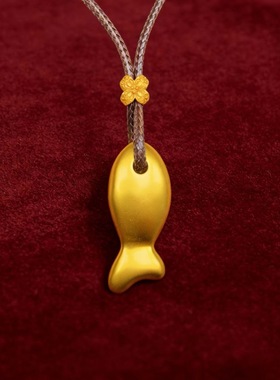 年年有鱼项链转运简约锦鲤款项链女奢小众毛衣链吊女士饰品