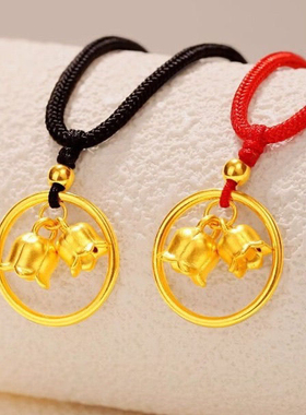 铃兰花轻奢小众项链高级链条吊坠配饰