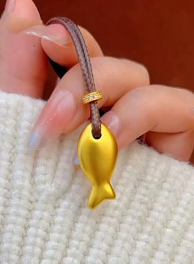 年年有鱼吊坠项链小众个性时尚设计感设计轻奢简约象棋马项链