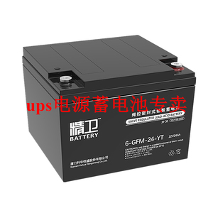 科华精卫 6-GFM-24-YT 12V24Ah UPS EPS 直流屏 通讯 消防 蓄电池