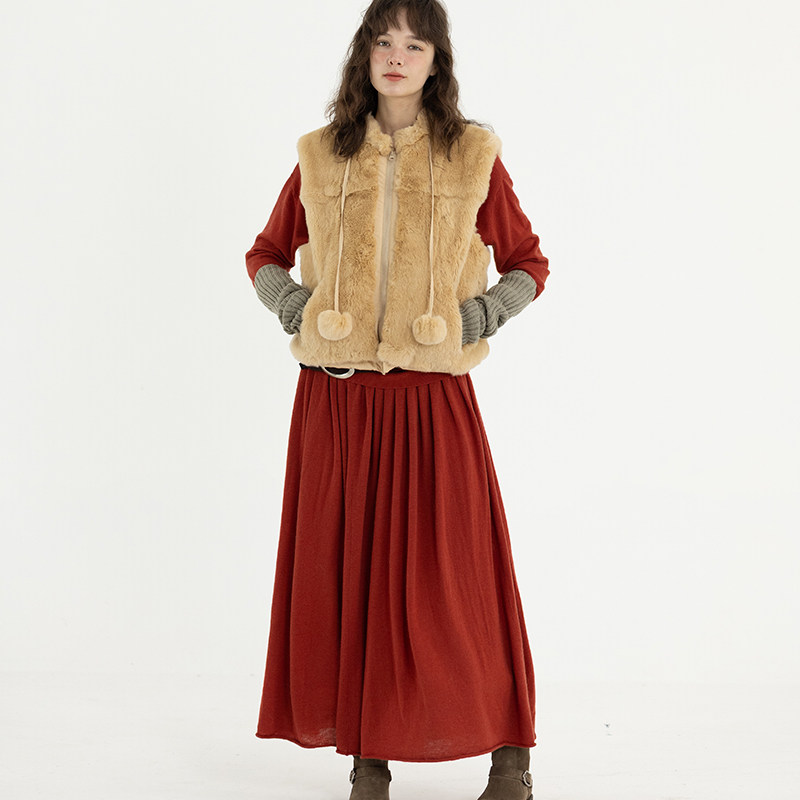 Tetu STUDIO 2025SS 重磅獭兔毛皮草新雪丽夹棉马甲背心,女装/女士精品,皮草,淘宝优惠券,粉丝福利购,淘宝优惠卷