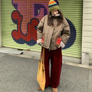 2025SS两色复古9分廓形慵懒弯刀裤 Tetu STUDIO