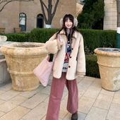 2024FW Tetu STUDIO 两色复合羊羔毛松弛感阔型外套