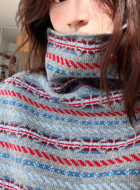 Tetu STUDIO 2025SS 多功能搭配”费尔岛设计感堆堆领罩衫